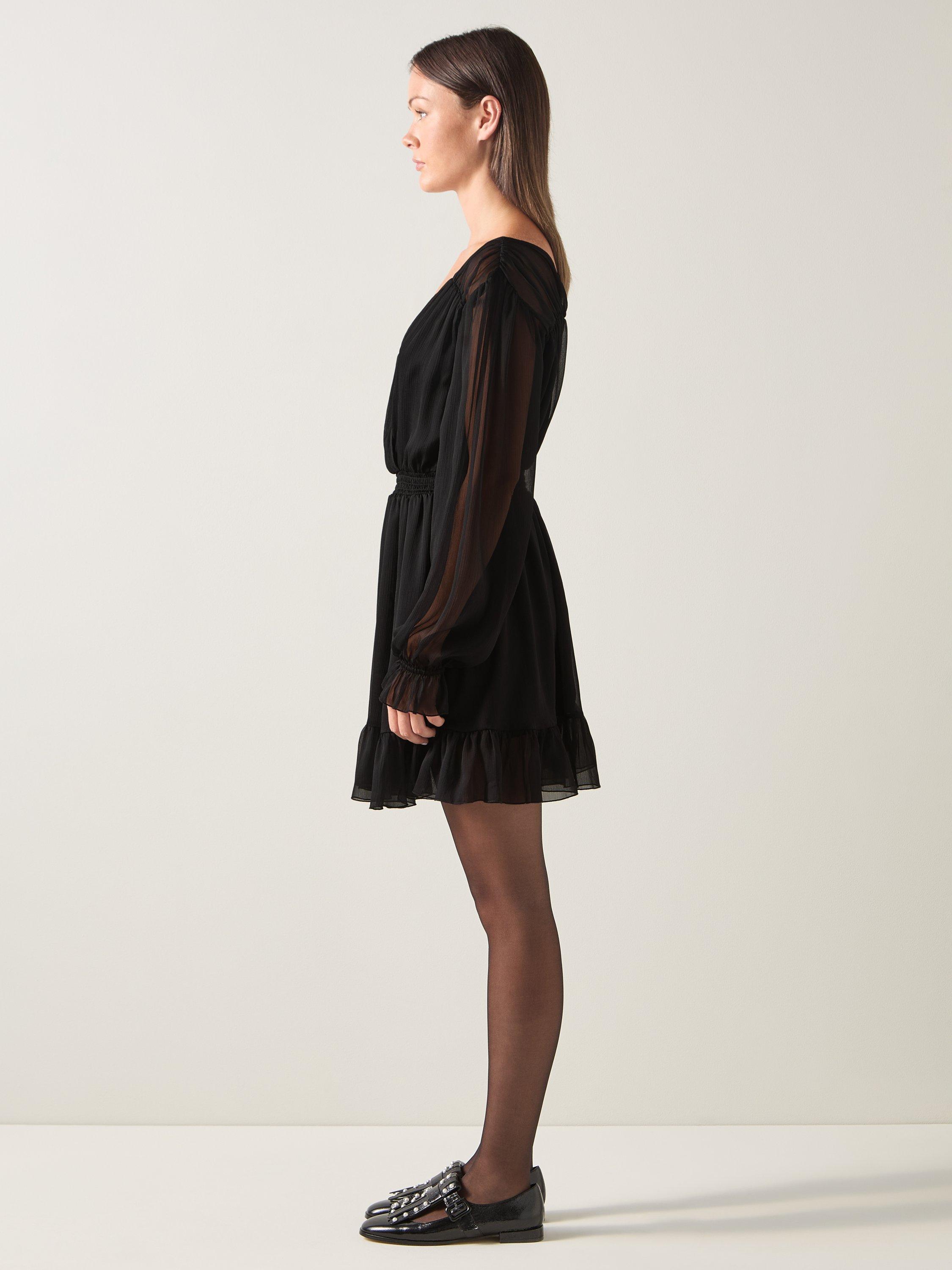 Product image 2 of 4, which shows L.K.Bennett Bow Dress, Black, 6