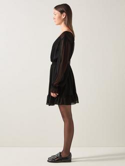 L.K.Bennett Bow Dress, Black - view 2, Black