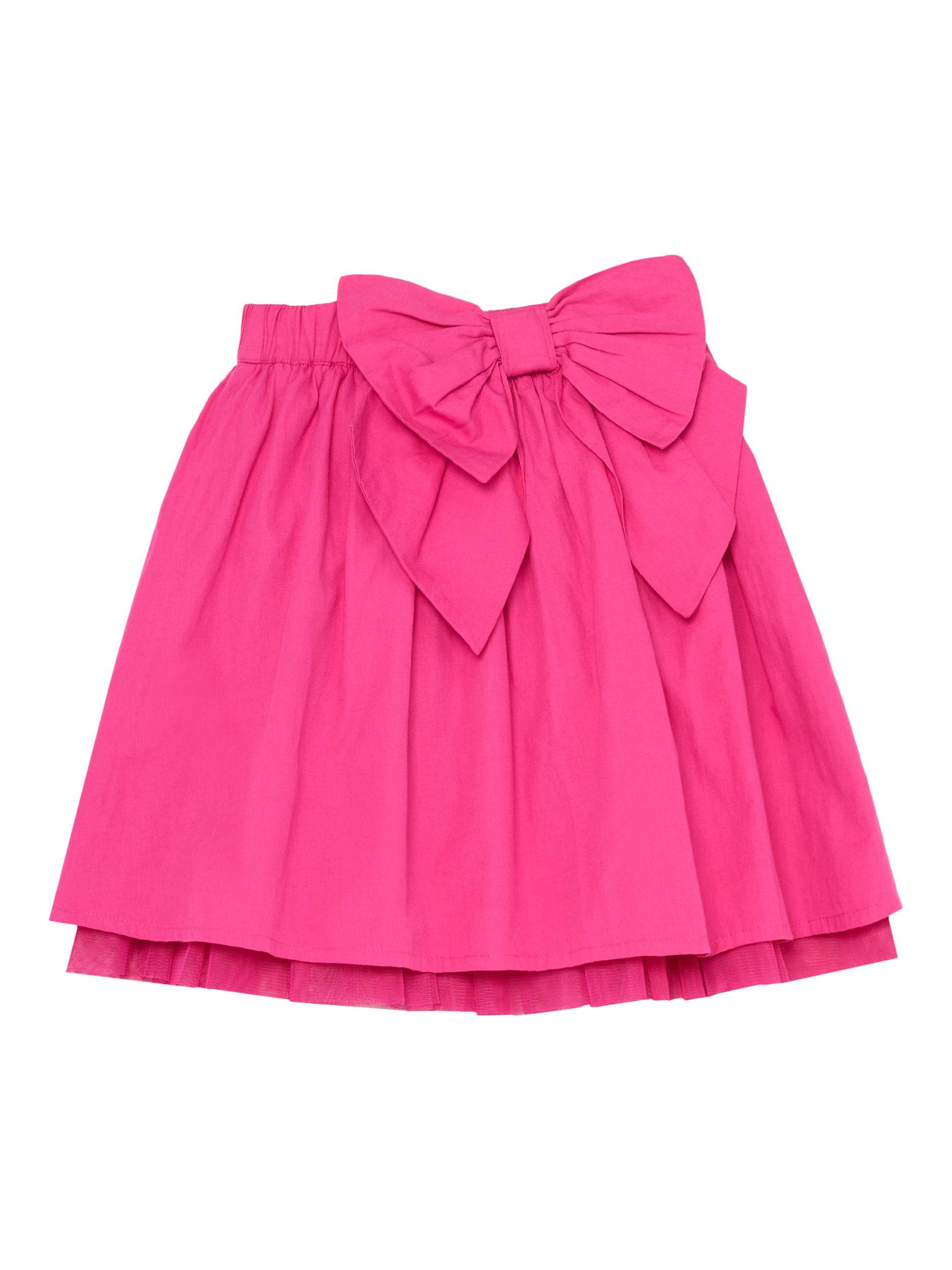 Product image 4 of 6, which shows Angel & Rocket Kids' Cotton Bow Skirt, Pink, 2 years
