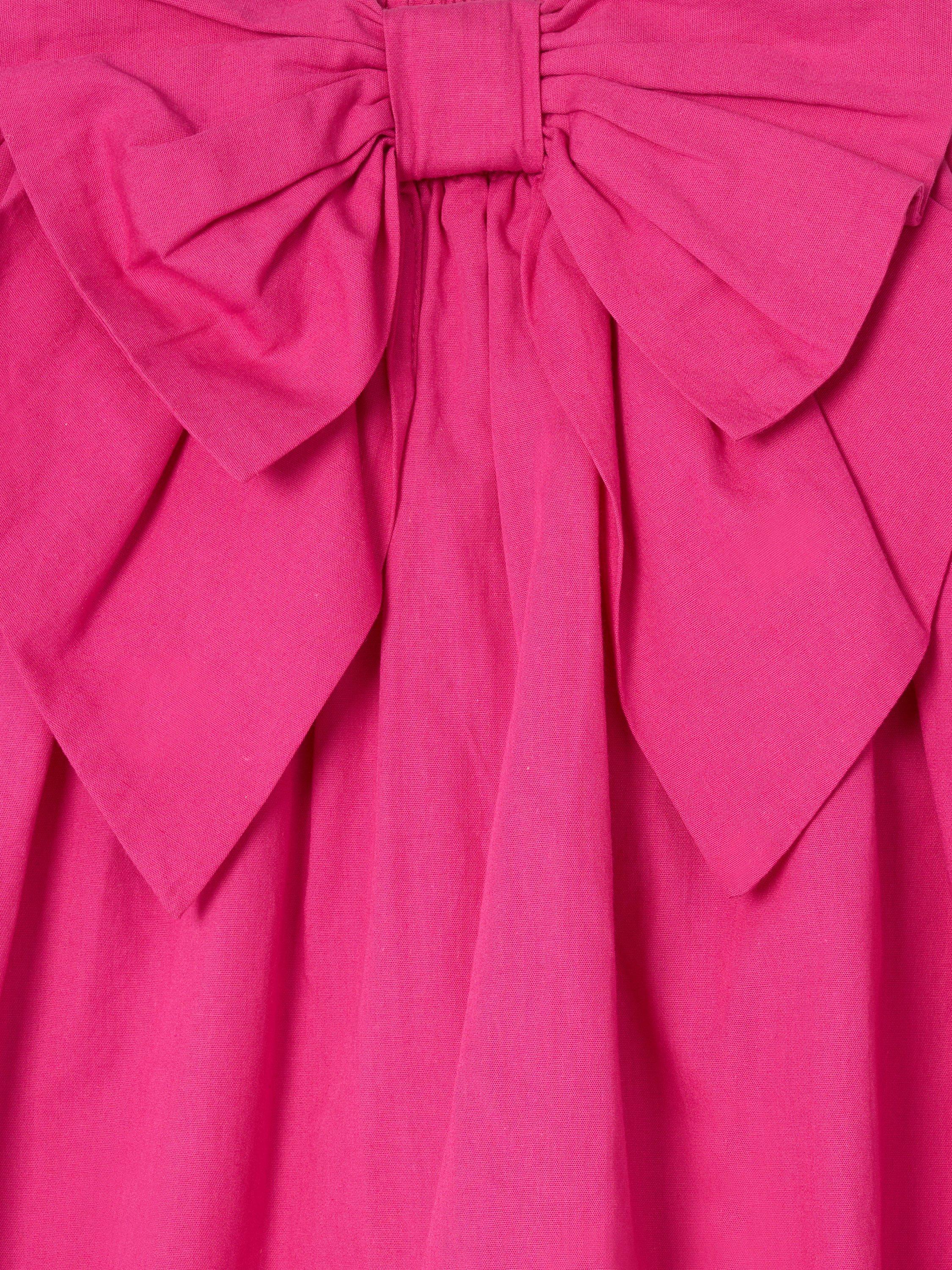 Product image 6 of 6, which shows Angel & Rocket Kids' Cotton Bow Skirt, Pink, 2 years