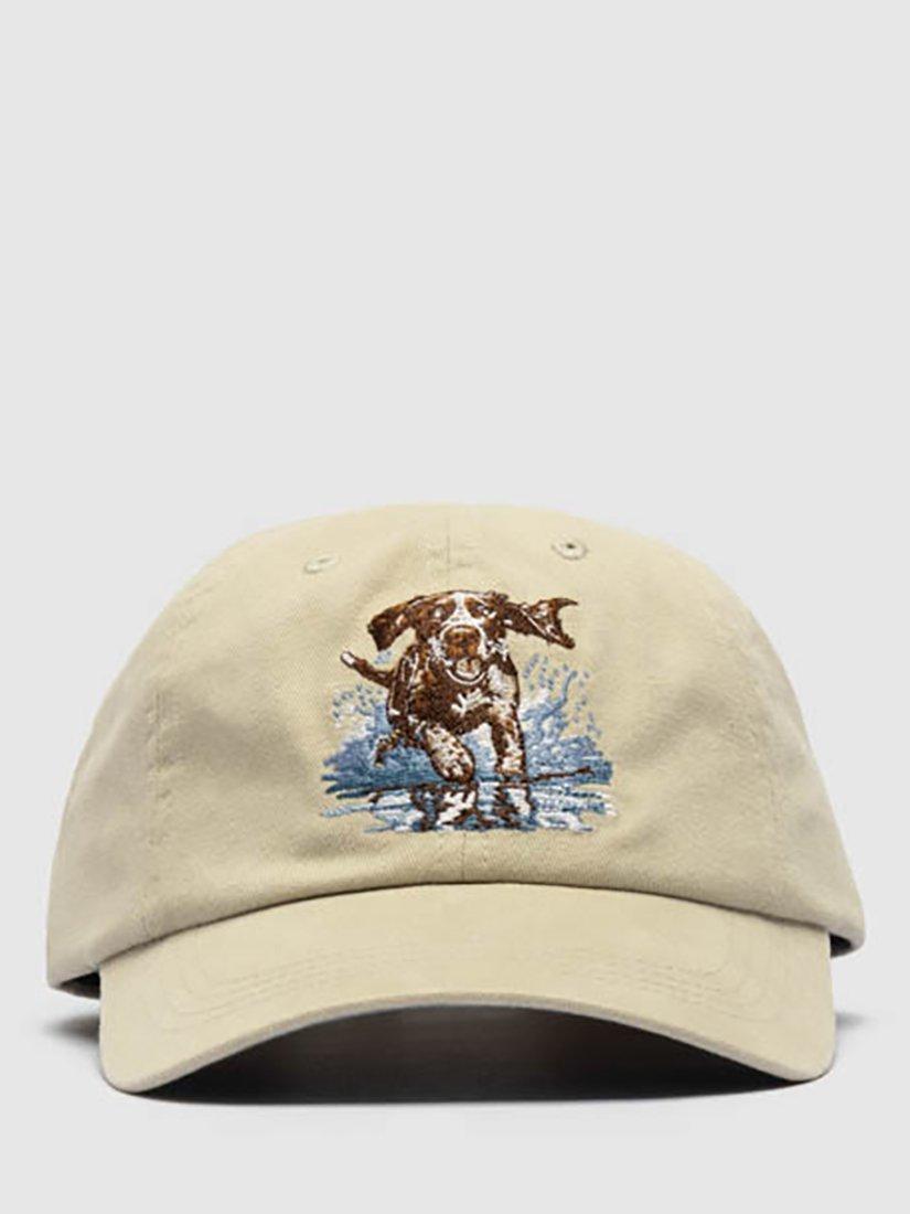 Product image 1 of 5, which shows Rodd & Gunn Gunner Track Cotton Baseball Cap, Stone/Multi, One Size