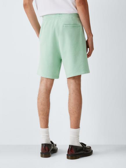 Kin Washed Cotton Sweat Shorts, Gossamer Green - view 2, Gossamer Green