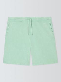 Kin Washed Cotton Sweat Shorts, Gossamer Green, Gossamer Green