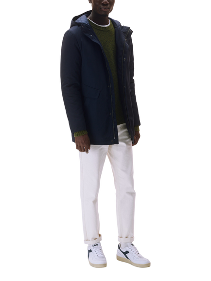Maison Standards Woodside Oversized Parka Jacket, Navy, Navy