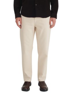 Maison Standards Cadix Slim Fit Canvas Jeans, Ecru, Ecru