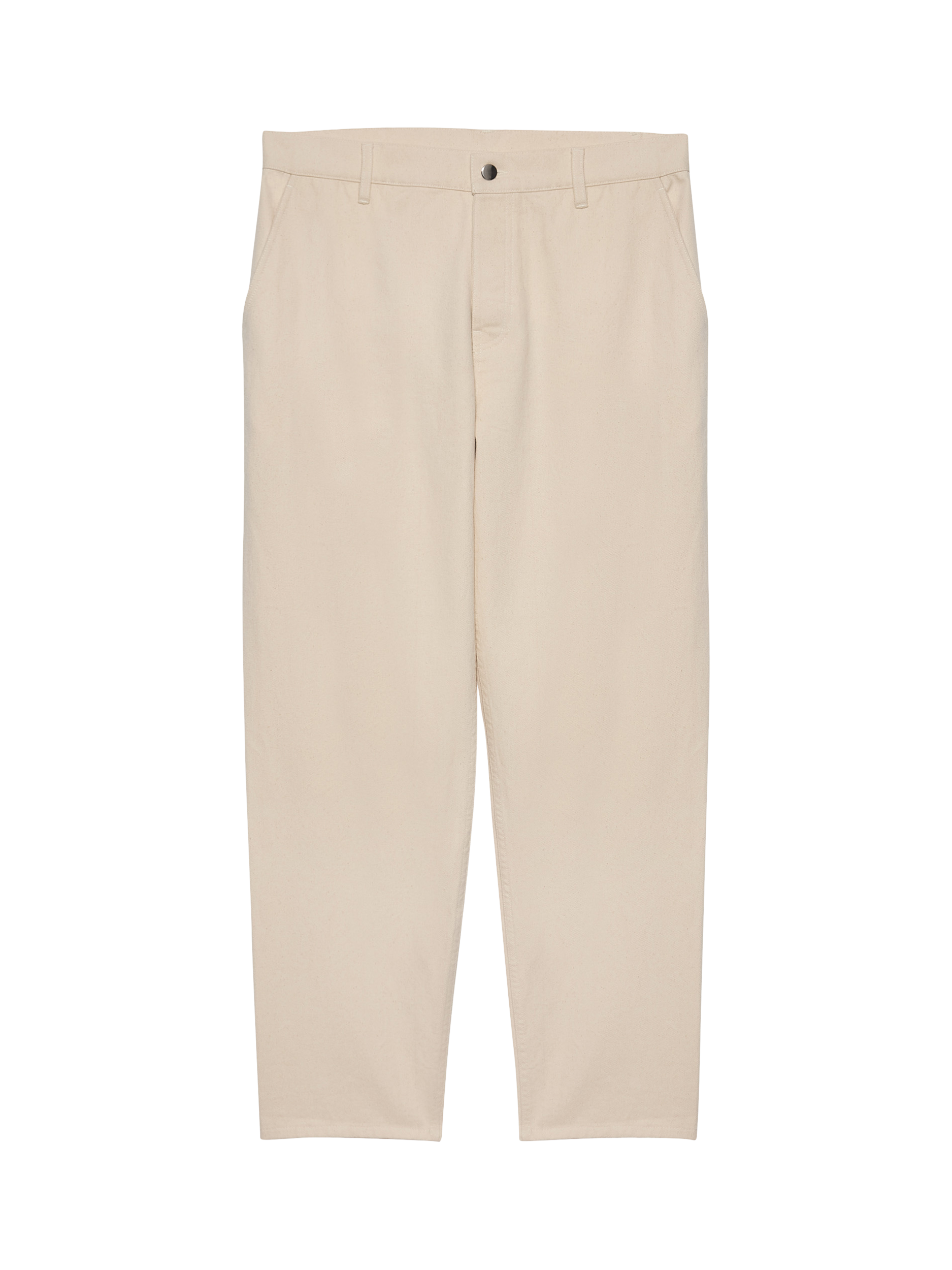 Product image 4 of 6, which shows Maison Standards Cadix Slim Fit Canvas Jeans, Ecru, 29R