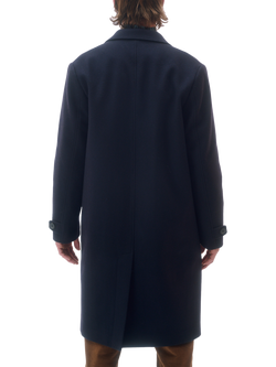 Maison Standards Gill Wool Mix Oversized Coat, Navy - view 2, Navy