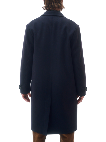 Maison Standards Gill Wool Mix Oversized Coat, Navy - view 2, Navy