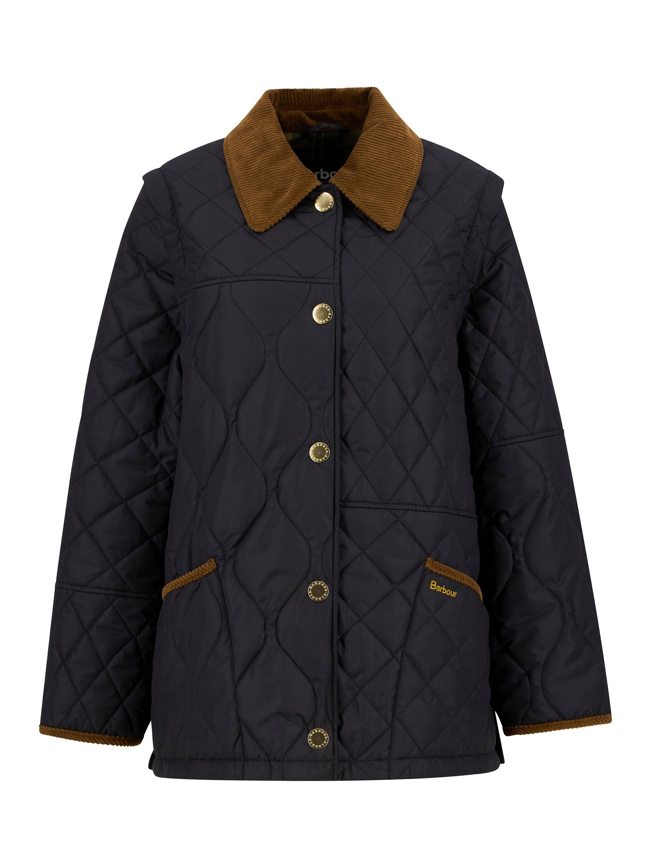 Product image 4 of 8, which shows Barbour Lorrie Quilted Jacket, Black, 16