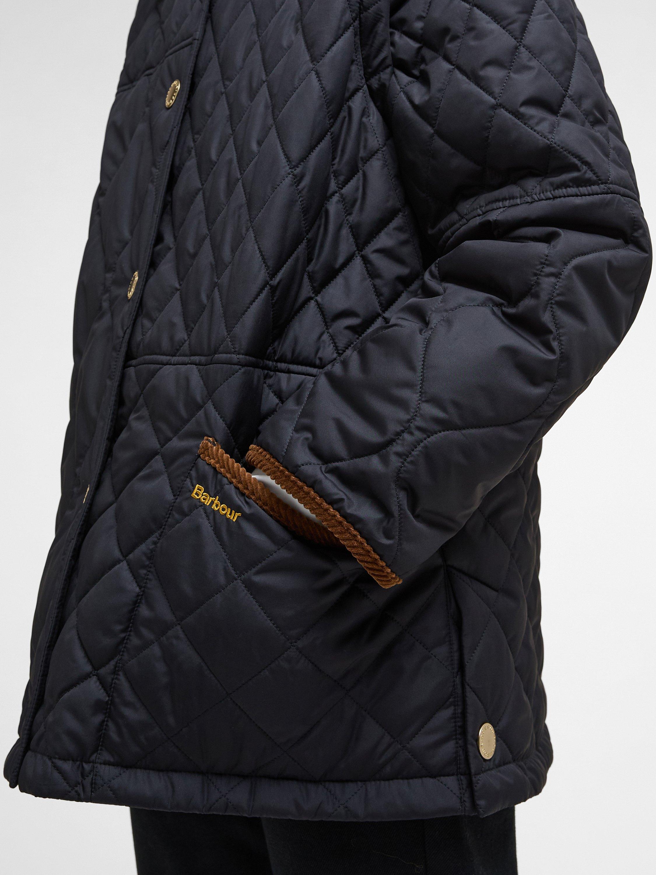 Product image 7 of 8, which shows Barbour Lorrie Quilted Jacket, Black, 16