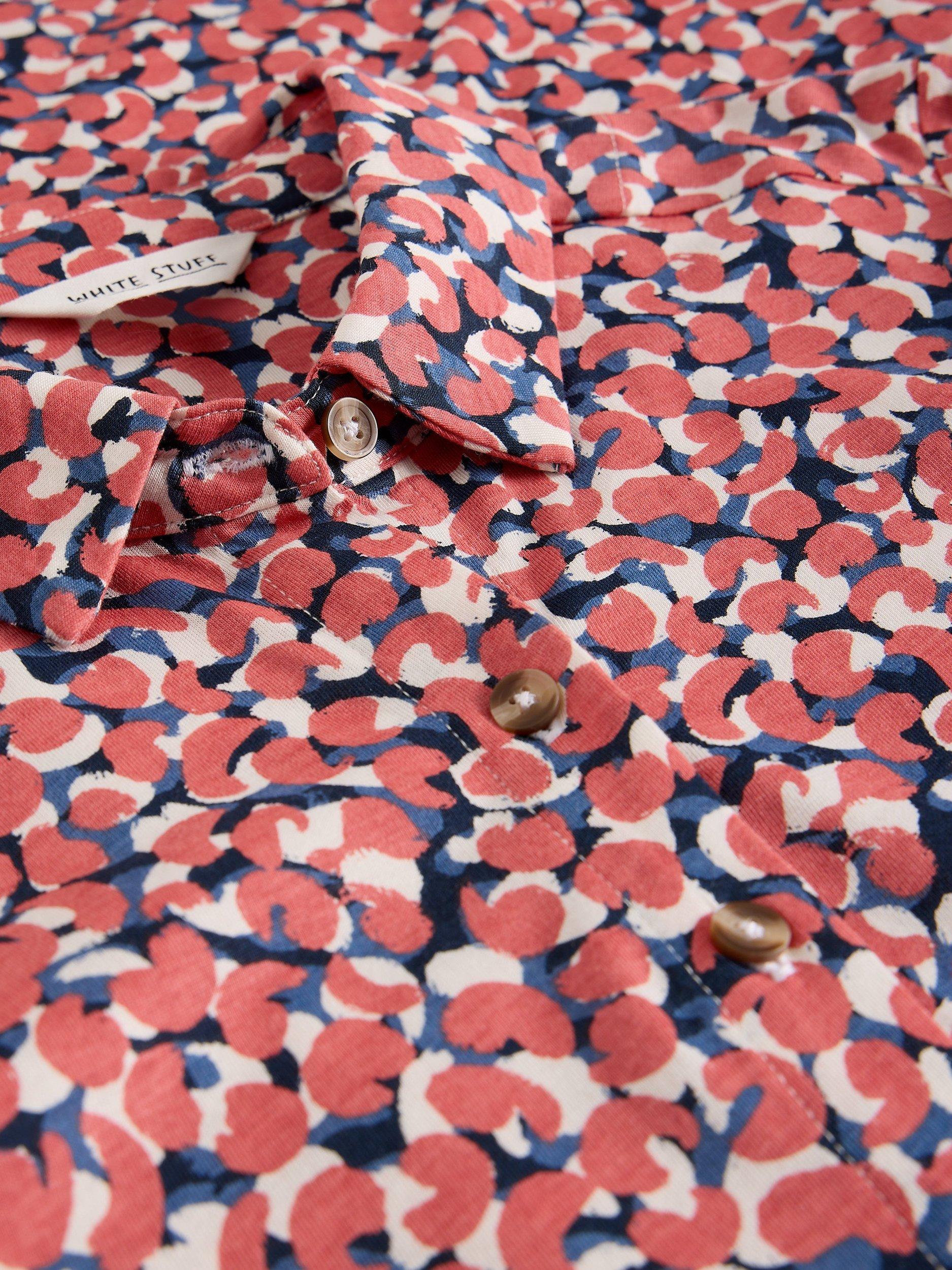 Product image 6 of 6, which shows White Stuff Rua Abstract Shirt Dress, Pink/Multi, 6