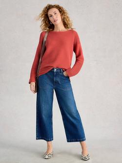 White Stuff Jana Ribbed Jumper, Pink, Pink