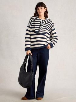 White Stuff Jana Stripe Jumper, Navy/Multi, Navy/Multi