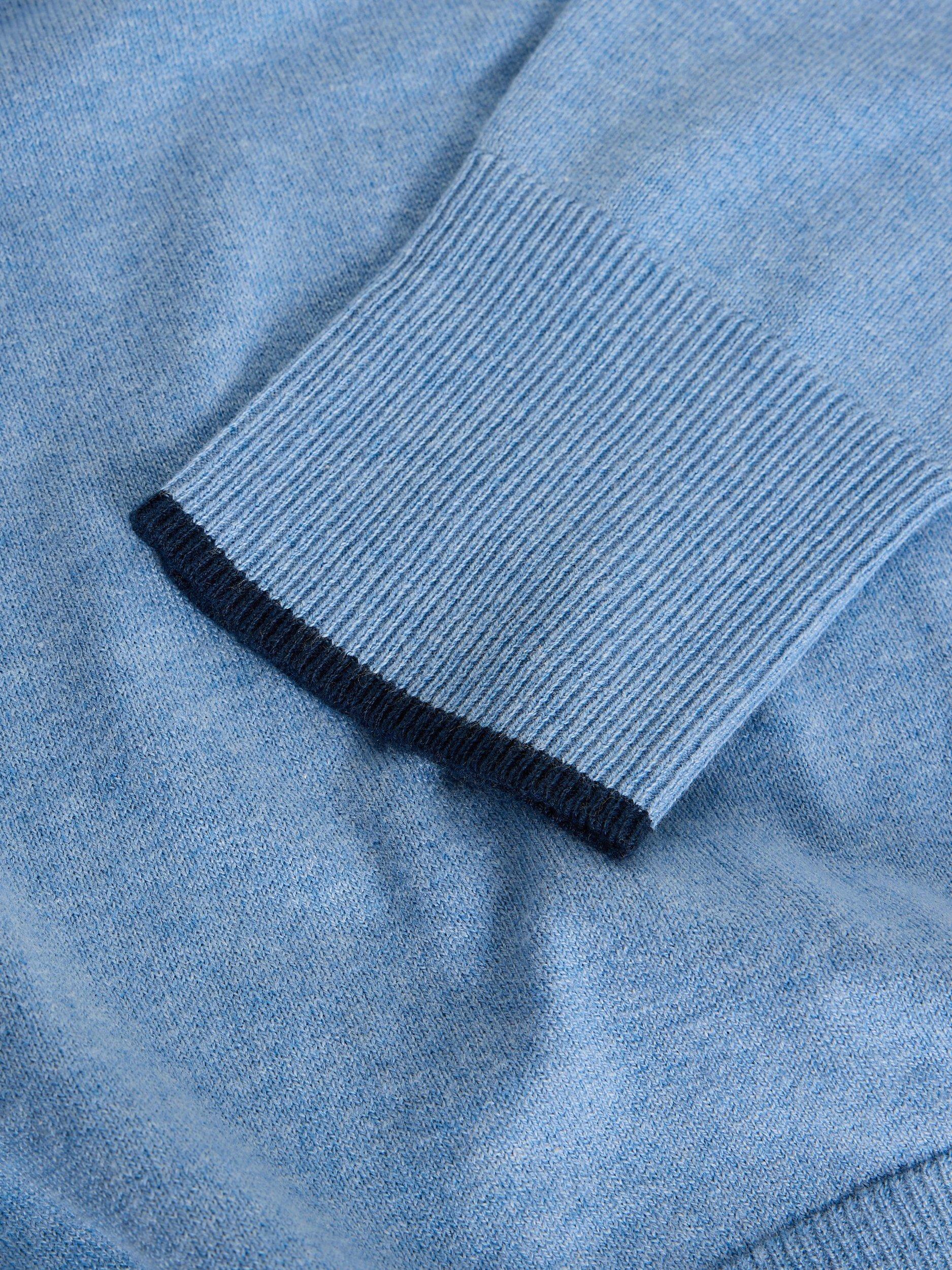 Product image 6 of 6, which shows White Stuff Katie Round Neck Jumper, Blue, 6