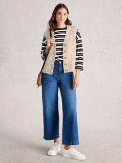 White Stuff Nina V-Neck Tank Top, Natural