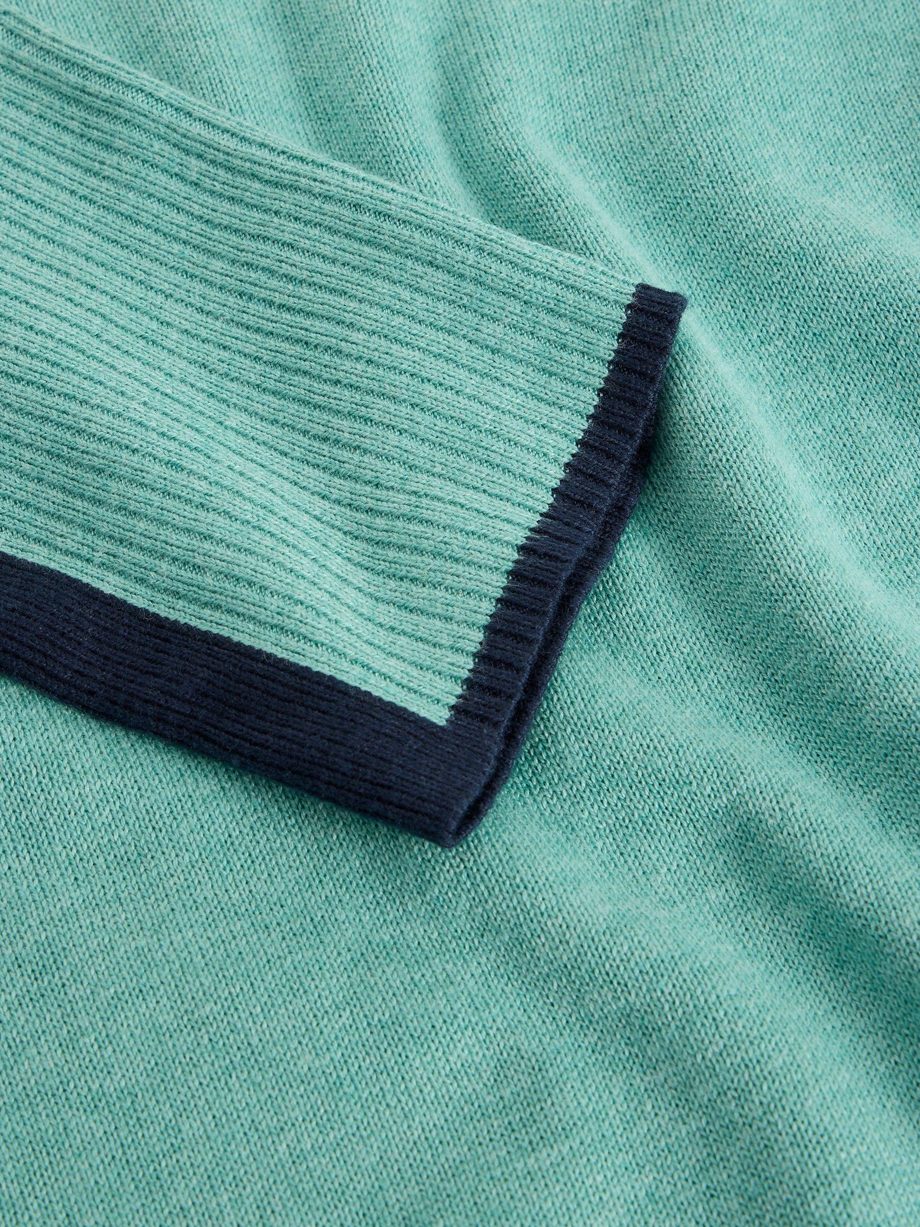 Product image 6 of 6, which shows White Stuff Olive Cotton Blend Jumper, Teal, 6