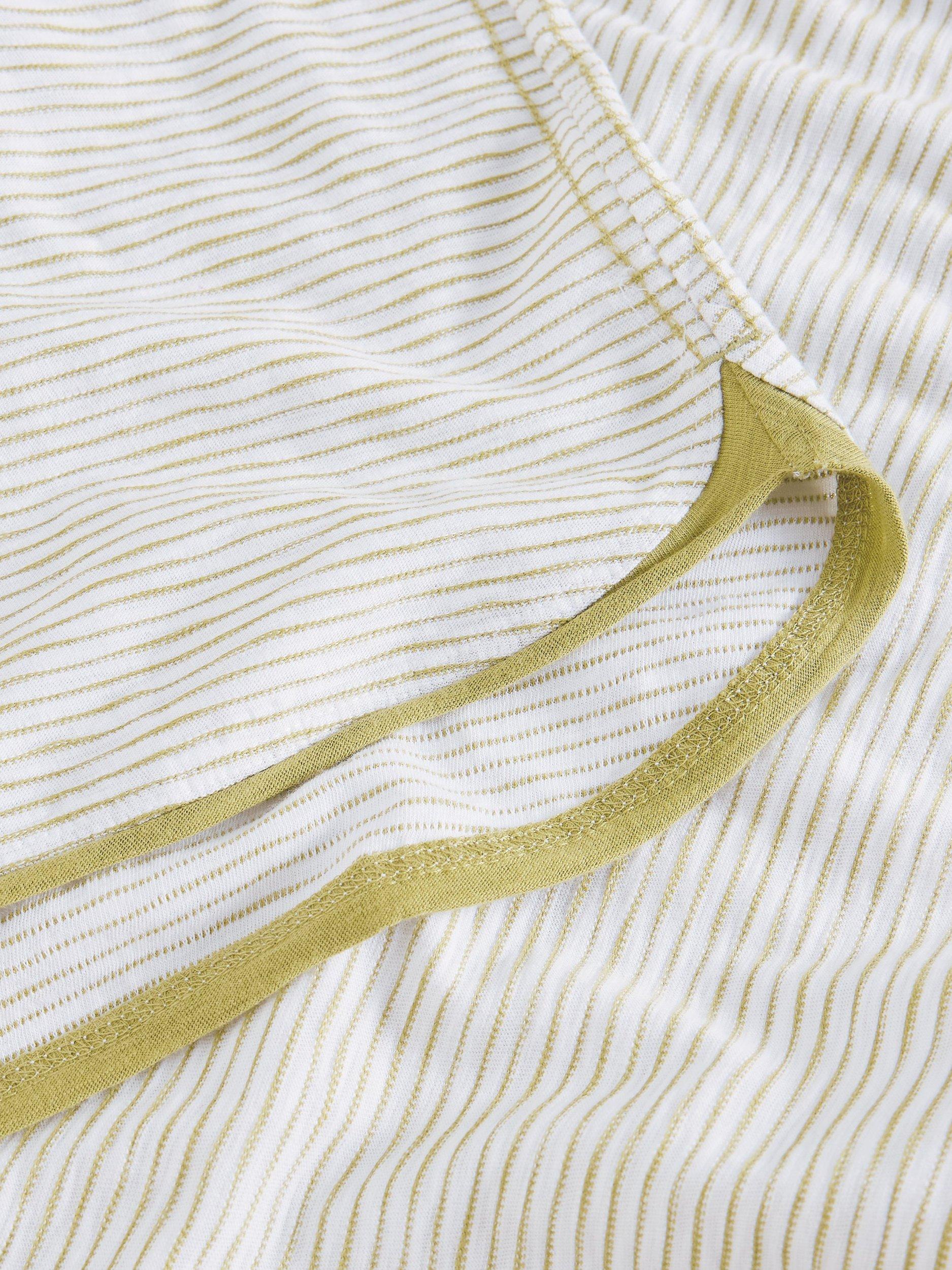 Product image 6 of 6, which shows White Stuff Clara Textured Stripe Long Sleeve Top, White, 6