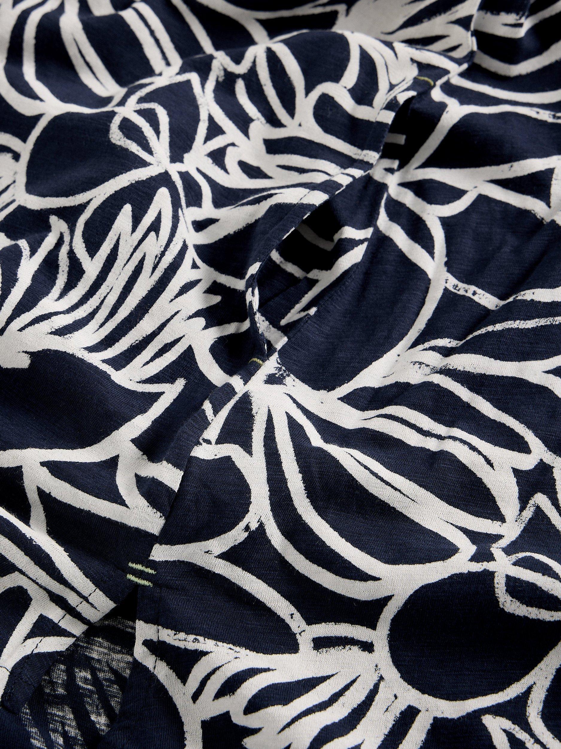 Product image 6 of 6, which shows White Stuff Phoebe Floral Tunic Top, Blue, 6