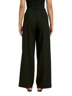 Smith & Soul Double Pleat Wide Leg Trousers - view 2, Black