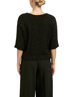 Smith & Soul Metallic Jumper, Black - view 2, Black