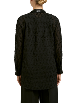 Smith & Soul Diamond Plumetis Blouse, Black - view 2, Black