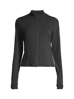 Casall Soft Touch Zip Training Jacket, Black, Black