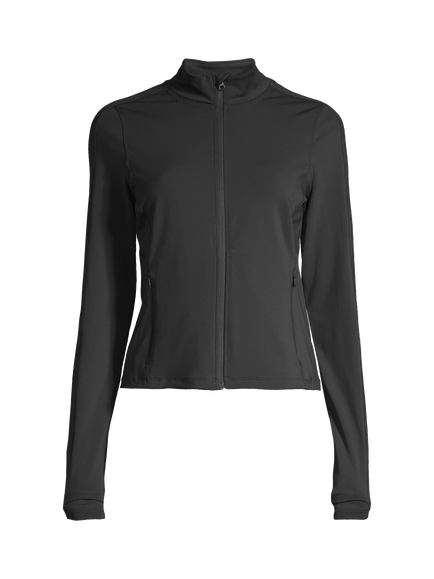 Casall Soft Touch Zip Training Jacket, Black, Black