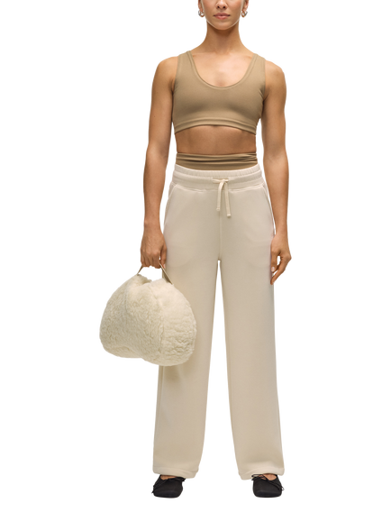 Casall Wide Leg Joggers, White - view 2, White