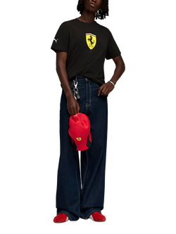 PUMA Ferrari Sportswear Collection Shield T-Shirt, Puma Black, Puma Black