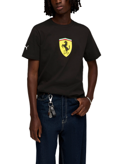 PUMA Ferrari Sportswear Collection Shield T-Shirt, Puma Black - view 2, Puma Black