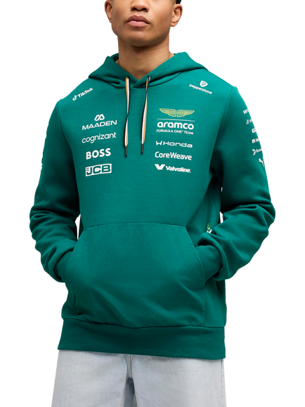 PUMA 2026 Aston Martin Formula One Team Replica Hoodie, Green Lux, Green Lux