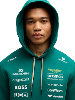 PUMA 2026 Aston Martin Formula One Team Replica Hoodie, Green Lux - view 2, Green Lux