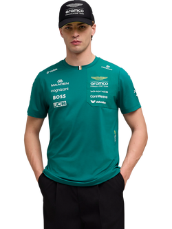 PUMA 2026 Aston Martin Formula One Team Replica T-Shirt, Green Lux, Green Lux