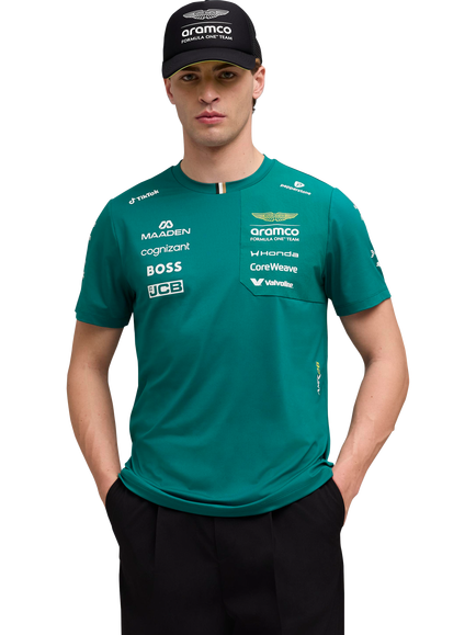 PUMA 2026 Aston Martin Formula One Team Replica T-Shirt, Green Lux, Green Lux