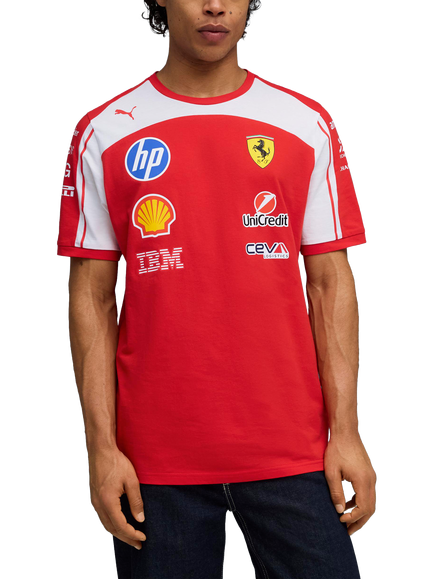 PUMA Scuderia Ferrari Replica T-Shirt, Puma Red, Puma Red