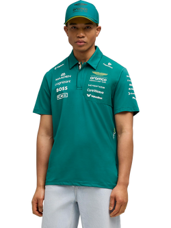 PUMA 2026 Aston Martin Formula One Team Replica Polo Top, Green Lux, Green Lux