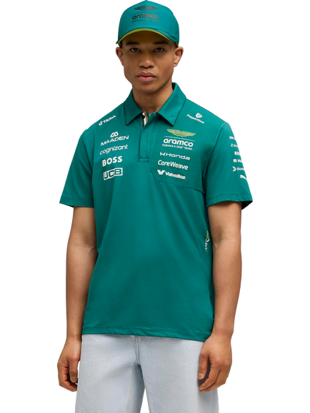 PUMA 2026 Aston Martin Formula One Team Replica Polo Top, Green Lux, Green Lux