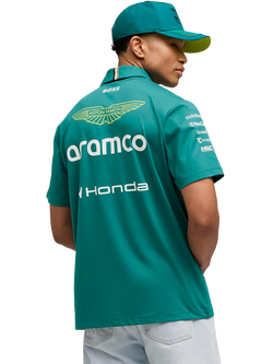 PUMA 2026 Aston Martin Formula One Team Replica Polo Top, Green Lux - view 2, Green Lux