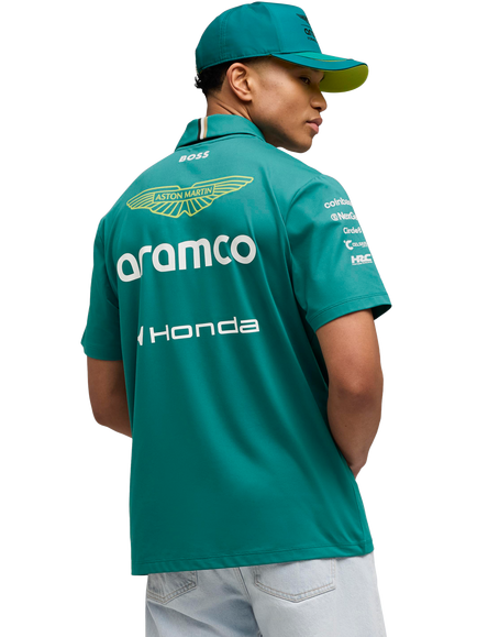 PUMA 2026 Aston Martin Formula One Team Replica Polo Top, Green Lux - view 2, Green Lux