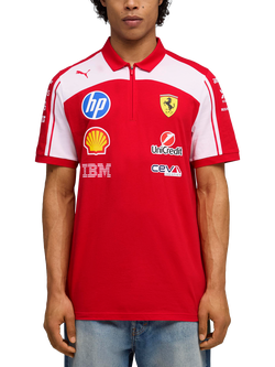 PUMA  Scuderia Ferrari Replica Polo Shirt, Puma Red, Puma Red