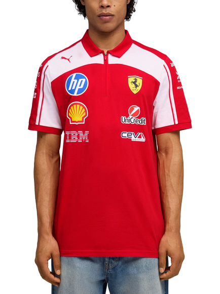 PUMA  Scuderia Ferrari Replica Polo Shirt, Puma Red, Puma Red