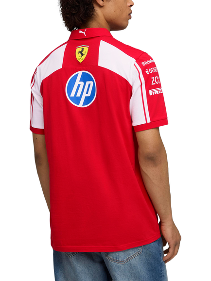PUMA  Scuderia Ferrari Replica Polo Shirt, Puma Red - view 2, Puma Red