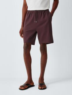 Kin Waffle Cotton Drawstring Waist Shorts, Fudge
