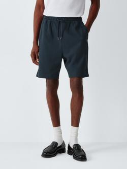 Kin Waffle Cotton Drawstring Waist Shorts, Sea Storm