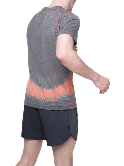 Ronhill Tech Golden Hour Running T-Shirt, Ronhill Red Motion - view 2, Ronhill Red Motion