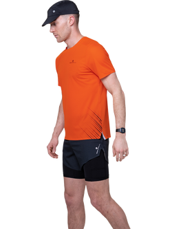 Ronhill Men's Tech Race T-Shirt, Ronhill Red/Black - view 2, Ronhill Red/Black