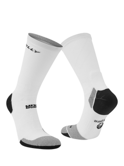 Hilly Mara Fresh Crew Running Socks, White, White