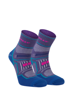 Hilly Twin Skin Running Socks, Grap/Blue - view 2, Grap/Blue