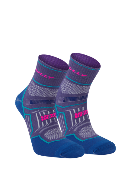 Hilly Twin Skin Running Socks, Grap/Blue - view 2, Grap/Blue