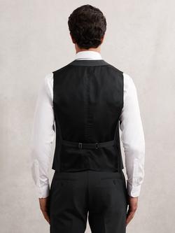 Reiss Promise Single Breasted Wool Blend Waistcoat, Grey - view 2, Grey